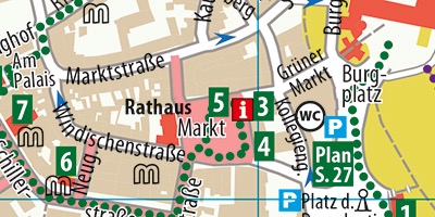 Ausschnitt eines Cityplans